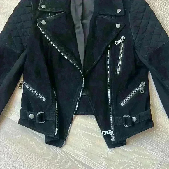 Alice + Olivia Miles Suede Jacket - Picture 3 of 9